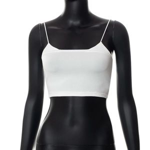 Tank Top Low Cut Slim Fit Casual Camisole White, Small──★
